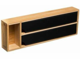 5five Kuchyňský organizér na alobal a pečicí papír ČERNÝ BAMBOU