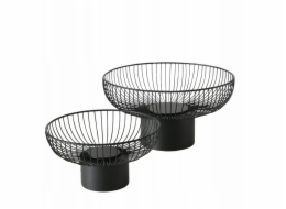 CINDY kovové talíře na ovoce, 2 ks. O 30-39 cm