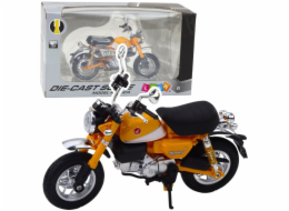LeanToys Motocykl Retro Klasické Kovové Světla Žluté 1:12
