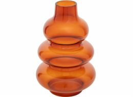 Atmosphera Váza CLOTHILDE z jantarového skla, výška 22 cm