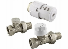 KFA Termostatická sada pro radiátor rovná, bílá 757-040-07-BL