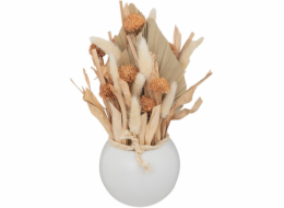 Atmosphera Aranžmá ze sušených květin s výhledem na moře v keramické váze, 25 cm