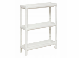 Úzká 3patrová koupelnová polička NIV z plastu, 52 x 17 x 70,5 cm