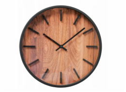 Boltze Nástěnné hodiny s motivem dřeva, BUFORD, O 30 cm