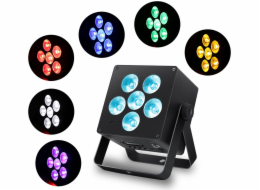 LIGHT4ME ACCU PAR RGBWA-UV reflektor 4400 mAh světelný efekt 6x6W LED