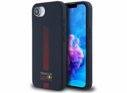 Silikonové pouzdro Red Bull s Powerbar MagSafe pro iPhone 16e Navy Blue
