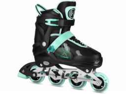 Nils Extreme NA13808 rekreační nastavitelné kolečkové brusle černo-zelené vel. 34-37