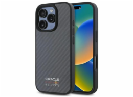 Pevné pouzdro Red Bull RBHMP16X24CFILSK iPhone 16 Pro Max 6.9 černo/černé uhlíkové vlákno lesklé Logo MagSafe