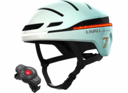 Livall Chytrá cyklistická helma LED/SOS velikost 58-62 cm mátově modrá EVO21