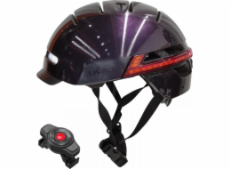 Livall Neo Smart City Helmet Bluetooth LED/SOS, fialová, velikost L (BH51M)