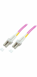EFB Optický patch kabel LC-LC 50/125 OM4 LSZH Duplexní multimodový 10 m, průměr 2 mm