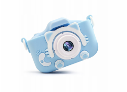 NoName Dětský fotoaparát Modrá kočka