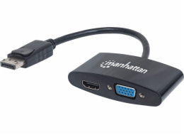 Manhattan AV adaptér DisplayPort - HDMI - D-Sub (VGA) černý (152587)