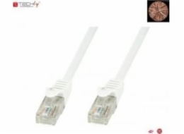 Techly Patchcord 100% měděný Techlypro Cat.6 U/UTP, 2m, bílý