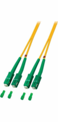 EFB Optický patch kabel SC/APC-SC/APC 9/125 OS2 LSZH duplexní singlemode 15m