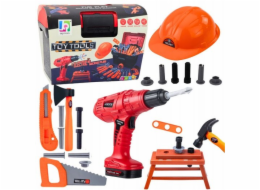 LeanToys Sada bateriových vrtaček pro kutily, 55dílná