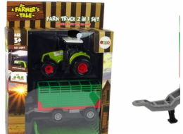 LeanToys Traktor s přívěsem a farma