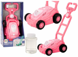 LeanToys Sekačka na trávu Bubble Machine s rukojetí růžová