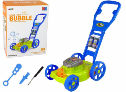 LeanToys Sekačka na trávu Stroj na bubliny Modré mýdlové bubliny Hudba