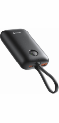 Swissten Powerbanka Voltbox 35W 10000 mAh s integrovanými kabely USB-C a Lightning
