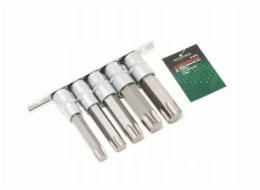 Rockforce Sada bitů TORX 1/2, 5dílná. (T60-T100, L-100 mm)