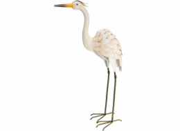 ProGarden Zahradní figurka jeřába z kovu, 75 cm