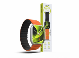 Mobile Origin Magnetic Watch Strap II, oranžový/černý - Apple Watch 49mm/46mm/45mm/44mm