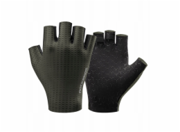 RockBros Prodyšné cyklistické rukavice s krátkými prsty Velikost: XL - Zelené