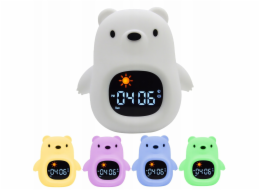 Atmosphera Noční světlo Silikonové hodiny Plyšový medvídek Budík Datum Hudba RGB osvětlení 1800mAh / JL822 / Plyšový medvídek