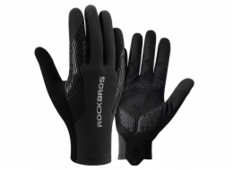 RockBros Cyklistické rukavice jaro/léto/podzim, plné, velikost: XL - černé