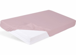 BabyMatex Bambusové prostěradlo do postýlky 160x80 růžové