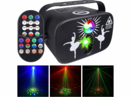LIGHT4ME Studiová lampa LIGHT4ME PARTY LIGHT 3 LED efekt disco osvětlení laserová koule + dálkové ovládání
