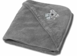 BabyMatex Deka s kapucí do autosedačky. Koala 95x95 tmavě šedá 44