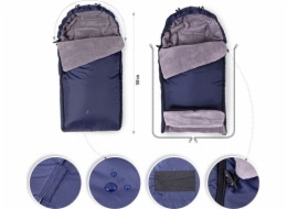 BabyMatex Spací pytel Mars, vodotěsný, do kočárku - 06