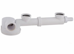 wirquin Sifon pro dvojité dřezy Espace 1 1/2 x 40 mm nízký, bez odtoku, s výpustí myčky TM200040