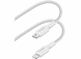 Puro Kabel USB PURO Fabric USB-C/Lightning MFi 1,2 m (bílý)