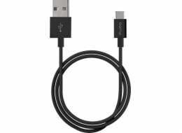 Puro USB kabel USB-A - USB-C 1 m černý (PUR516BLK)