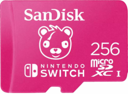 SanDisk Paměťová karta Nintendo Switch Fortnite MicroSDXC 256 GB třída 10 UHS-I/U3 (002154730000)