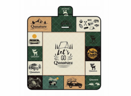 Retoo Pikniková podložka Qunature nepromokavá turistická deka 2 x 2 m - vícebarevná