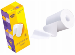 Atmosphera Papírové bílé náhradní etikety, samolepky, 5x role, 57 mm x 6 m, Kiddoboo, 2 ks, P83 P80 / KBSTROLL