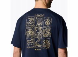 Columbia Tričko Cedar Trail Back Graphic 2120381464 tmavě modré M