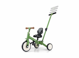 Dětská tříkolka 5v1 Milly Mally Optimus Max s vodící tyčí green