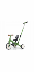 Dětská tříkolka 5v1 Milly Mally Optimus Max s vodící tyčí green