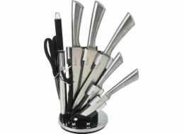 Elitehoff 9dílná sada kuchyňských nožů ve stojanu s ořezávátkem a nůžkami E-6265