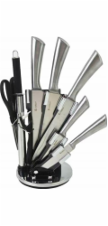Elitehoff 9dílná sada kuchyňských nožů ve stojanu s ořezávátkem a nůžkami E-6265