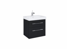 Cersanit AQ.401-164348 / AQUAFORM / MADRID / ZÁVĚSNÁ UMYVADLOVÁ SKŘÍŇKA 2S 60X41,8X54 ČERNÁ HG PDW/