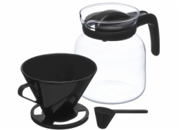 Vivalto Skleněná konvice s přelivným filtrem a víčkem 1,2 l