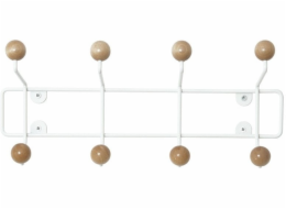 Goodhome Nástěnný věšák na oblečení SATURNUS, dřevěné úchytky, 34 cm