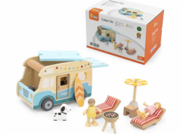 Viga Toys Dřevěný obytný vůz Beach Lumarko!
