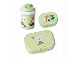 Koziol Sada: 200ml lahev a svačinový box HOP ON AT HOME, 3dílná, KOZIOL